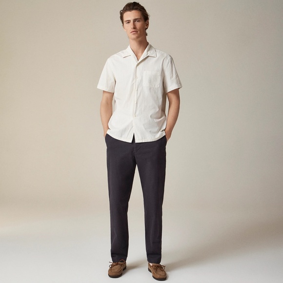 New JCREW Size XXL Short-Sleeve Secret Wash Cotton Poplin Camp Collar Shirt $89 - Picture 4 of 7